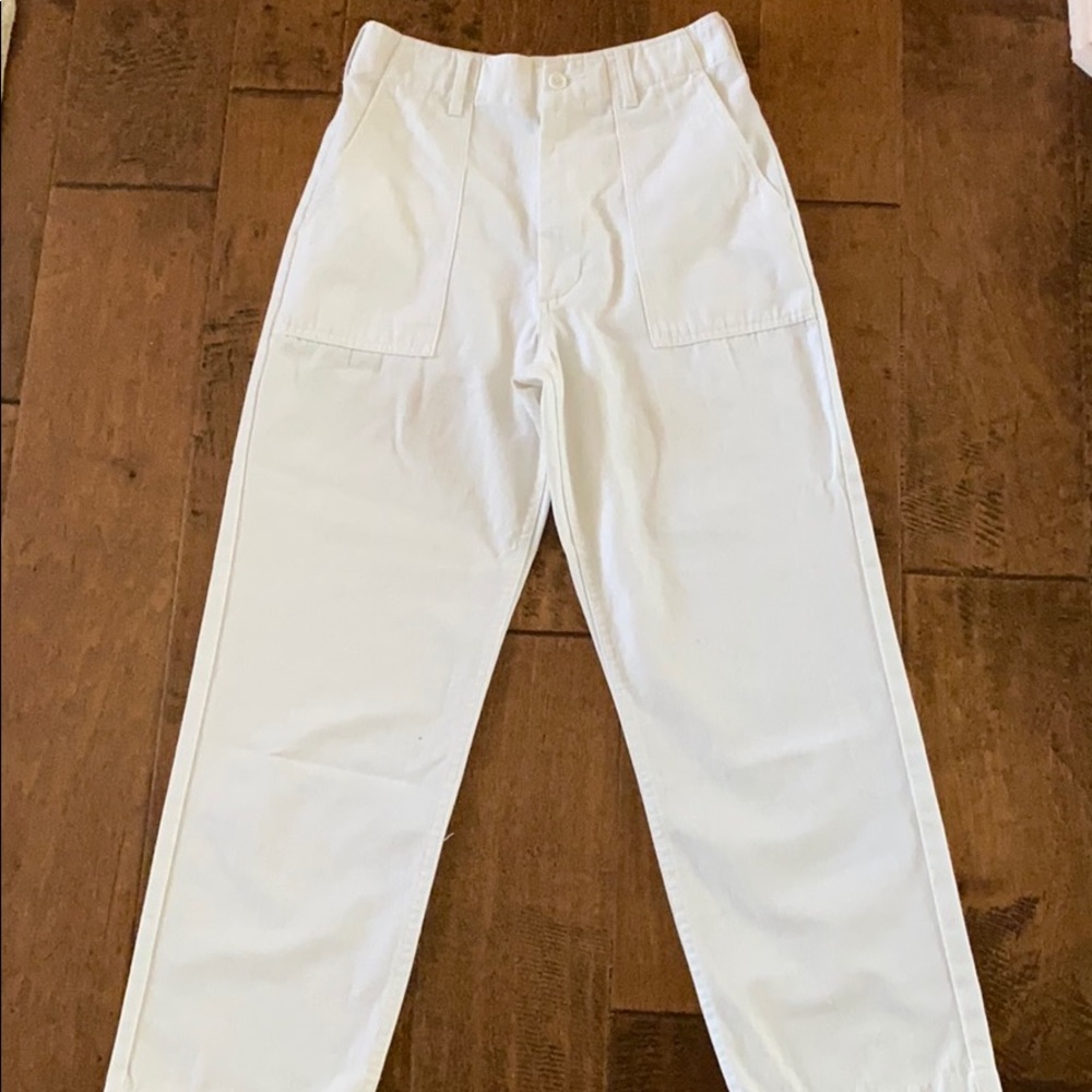 Brandy Melville white Kim pants